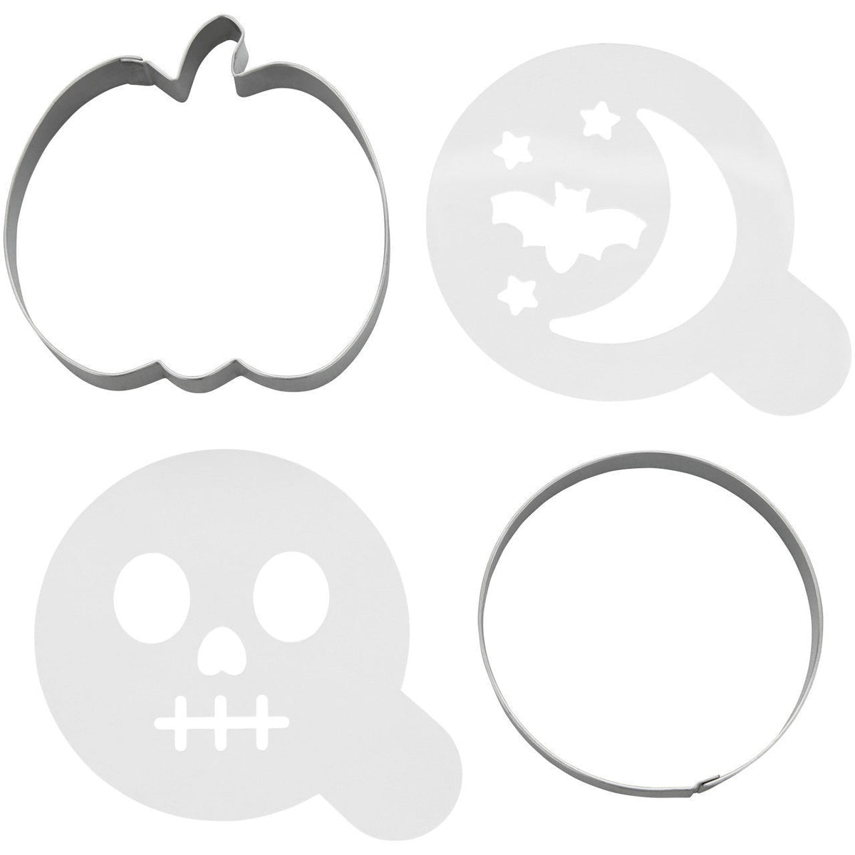 Pumpkin & Circle Cookie Cutter & Stencil Kit