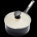 Rio Ceramic NS 2.2 QT Saucepan W/ Lid - Black