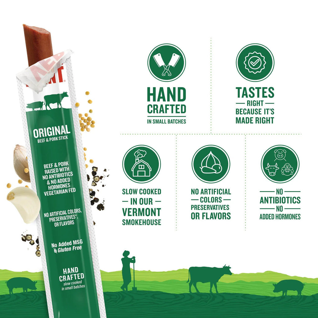 Original Smoke and Cure Beef & Pork Sticks (24 CT)