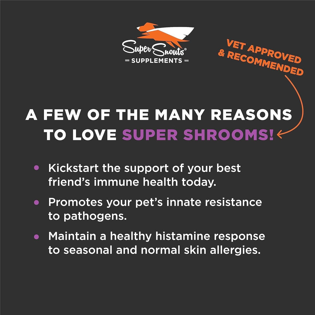 Super Shrooms Mushroom Immune Support Supplement for Dogs and Cats