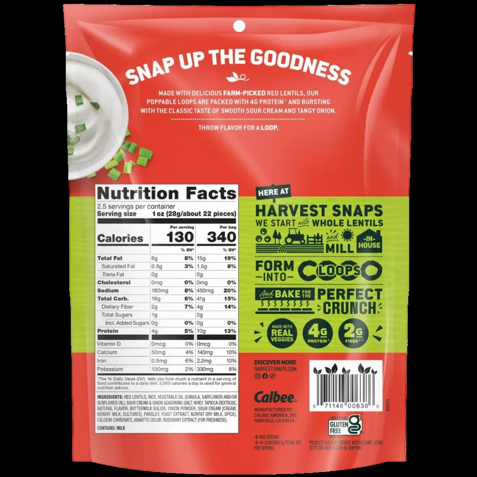 Crunchy Loops Sour Cream & Onion