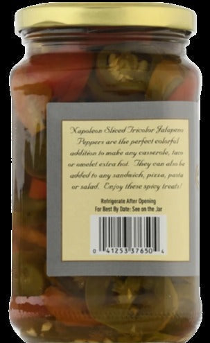 Sliced Tricolor Jalapenos
