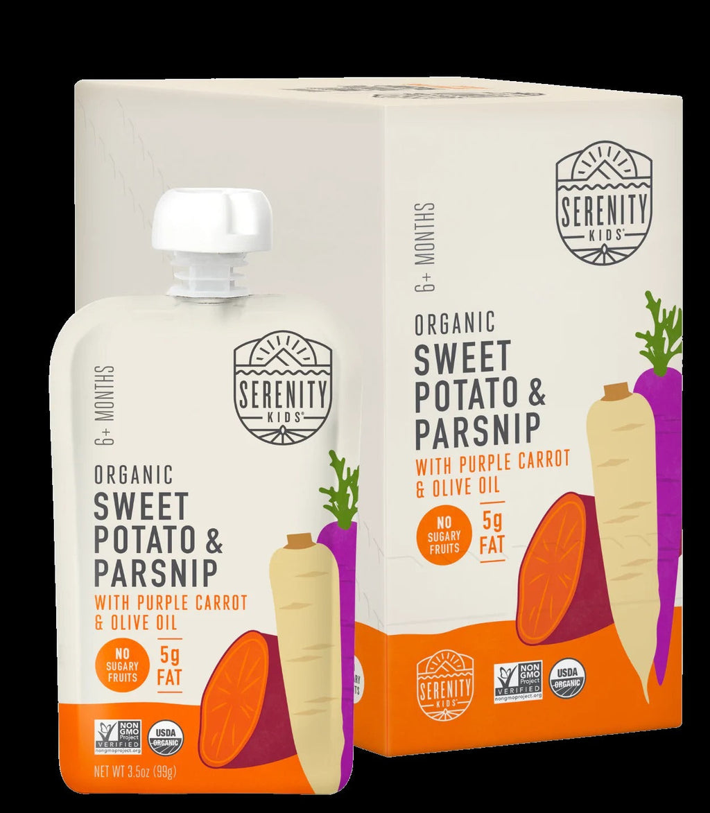 Organic Sweet Potato, Parsnips, Purple Carrot & Olive Oil (6 Pack)