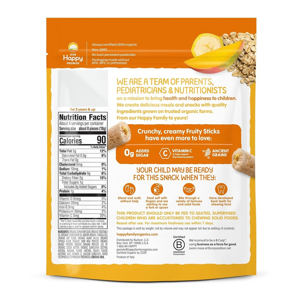 Banana Mango & Oat Fruity Sticks (6 Pack)