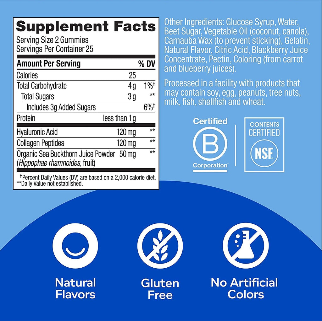 Glowing Skin Collagen Berry Gummies 50Ct