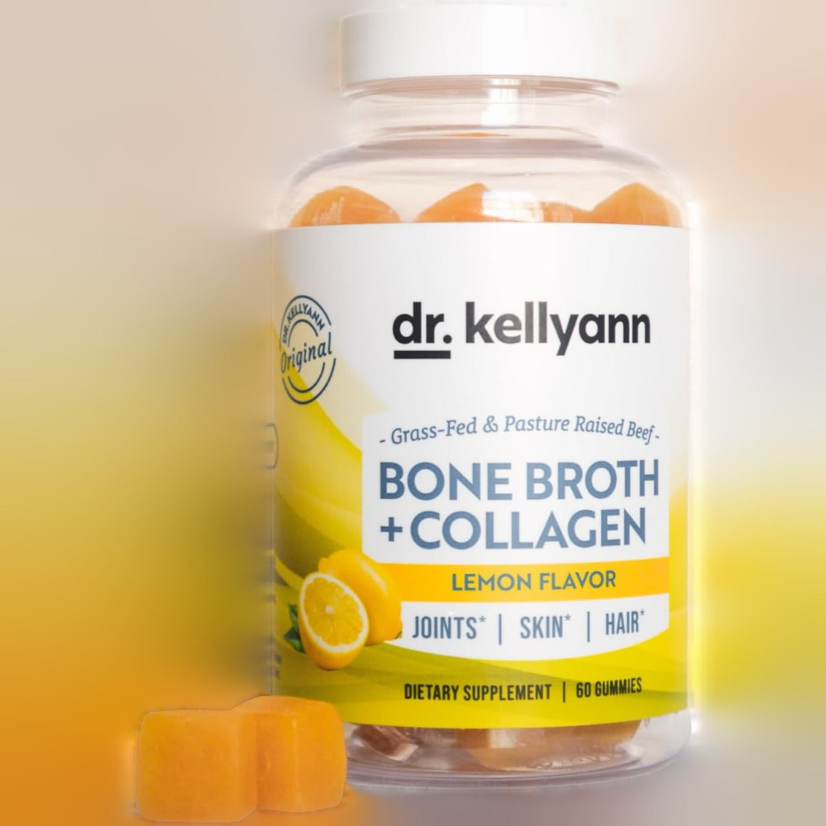 Bone Broth Collagen Gummy Supplement - Lemon (60 CT)