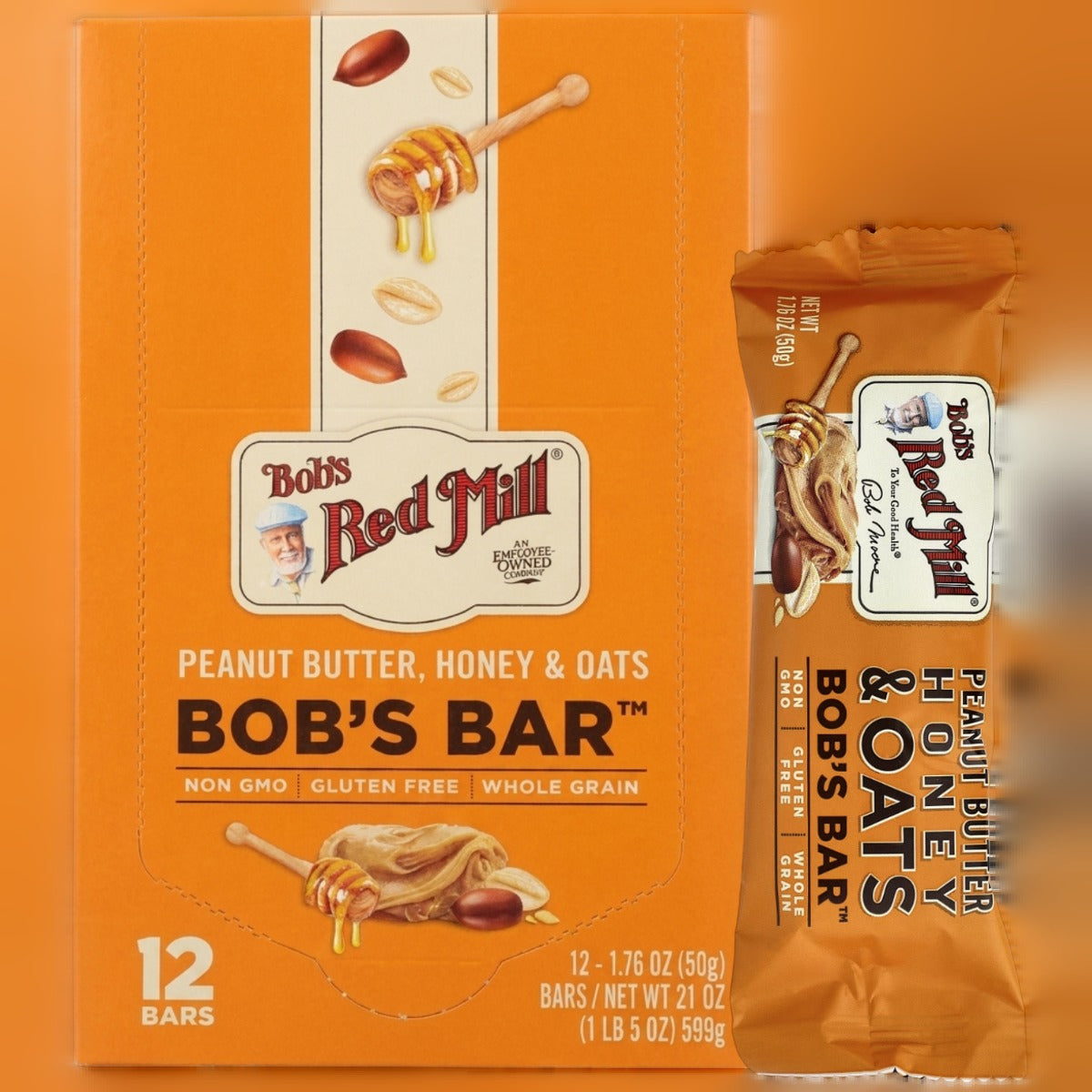 Peanut Butter Honey & Oats Bar (12 CT)