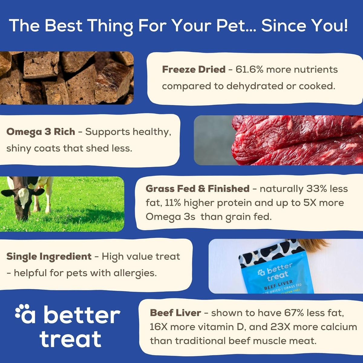 Grass Fed Beef Liver Dog & Cat Treats