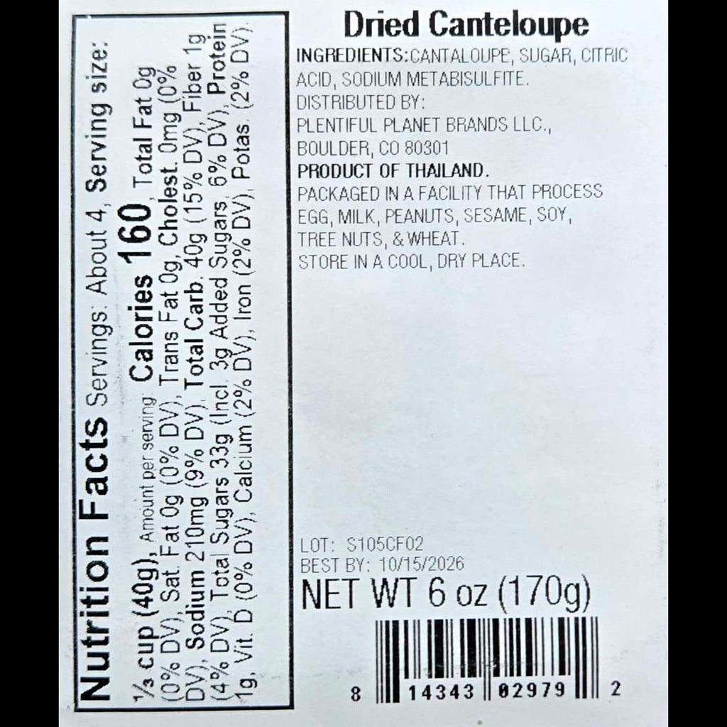 Dried Cantaloupe
