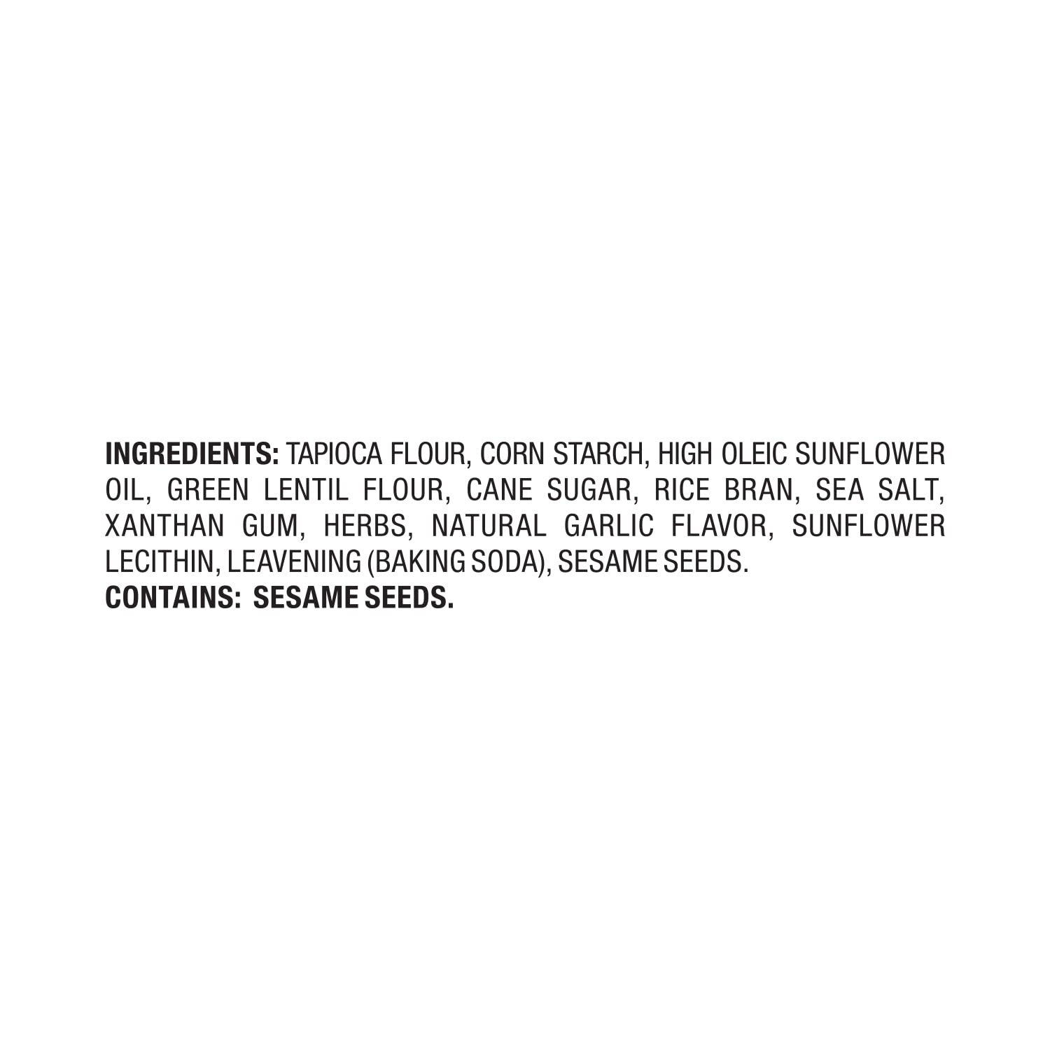 Gluten Free Crackers, Herb & Garlic