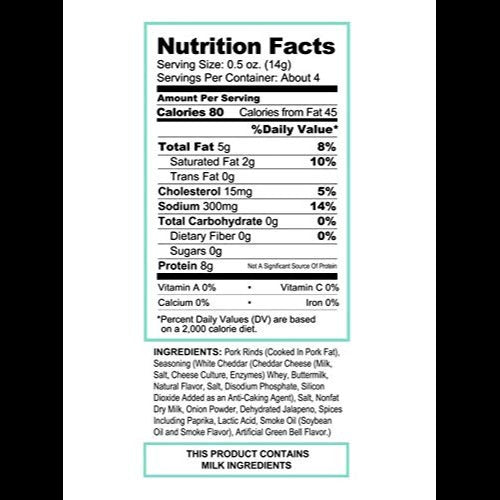 Pork King Good Smoky Jalapeno & Cheese Rinds (12 CT)