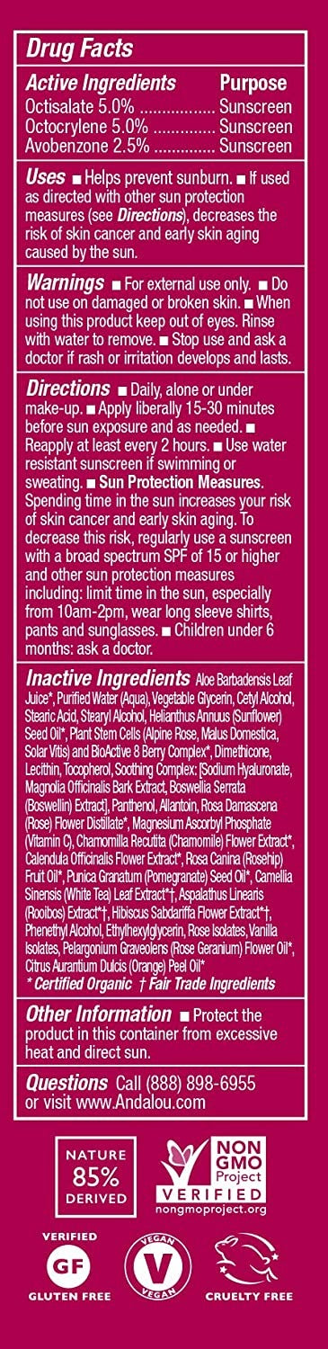 1000 Roses Daily Shade with SPF 18 Facial Lotion