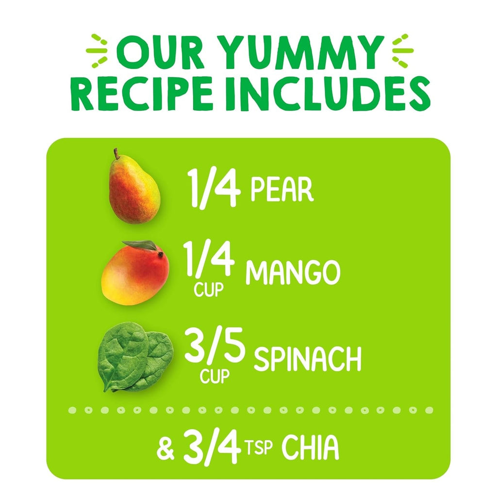 Organics Stage 4 Superfoods - Pears, Mangos & Spinach (16 Pack)