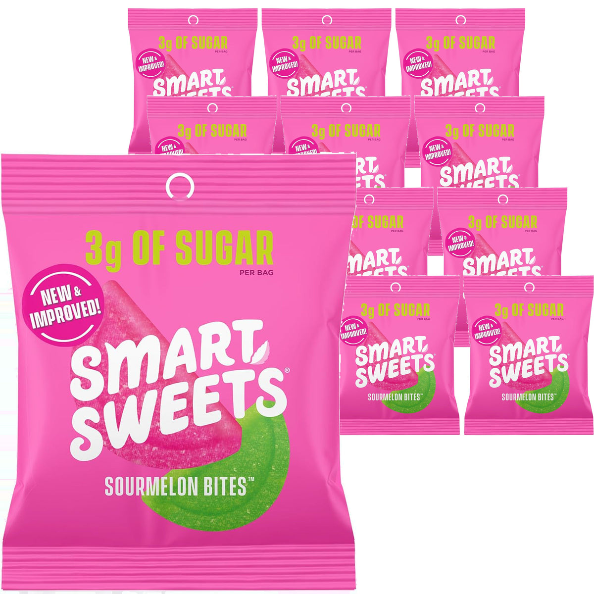 Sourmelon Bites Sour Gummy Candy (12 Pack)