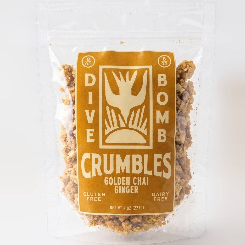 Dive Bomb Golden Chai Ginger Crumbles Snack Mix