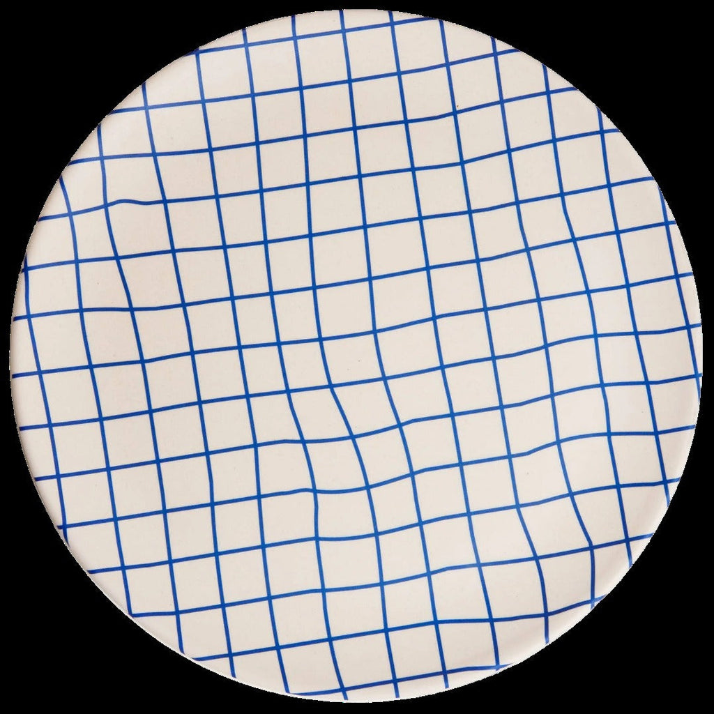 Bamboo Dinner Plate Set in Grid (4 CT)