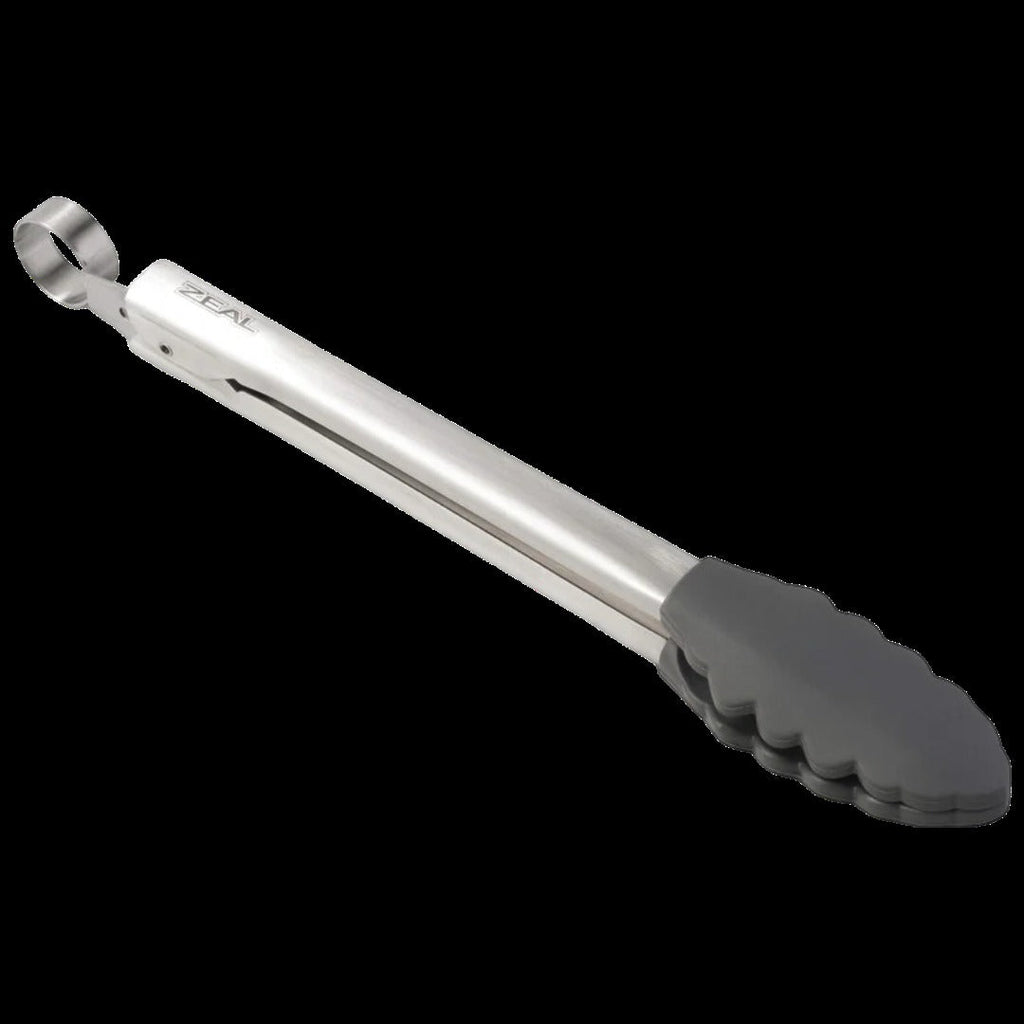 Silicone Cook's Tongs - Dark Grey