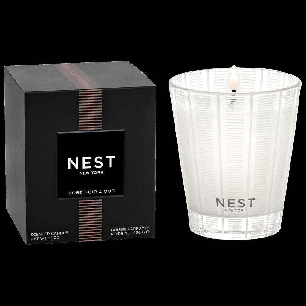Rose Noir & Oud Scented Classic Candle