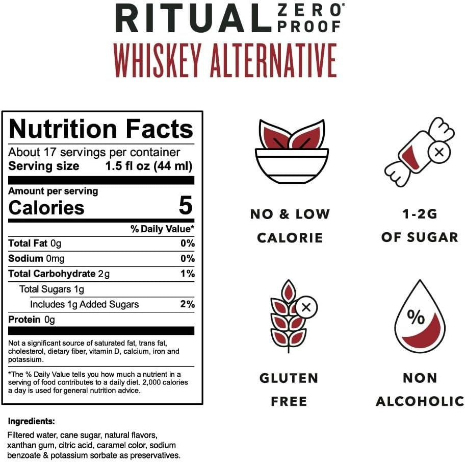 Zero-Proof Whiskey Alternative