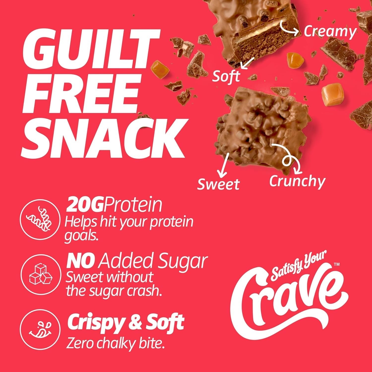 Chocolate Caramel Crisp Protein Bars (12 CT)