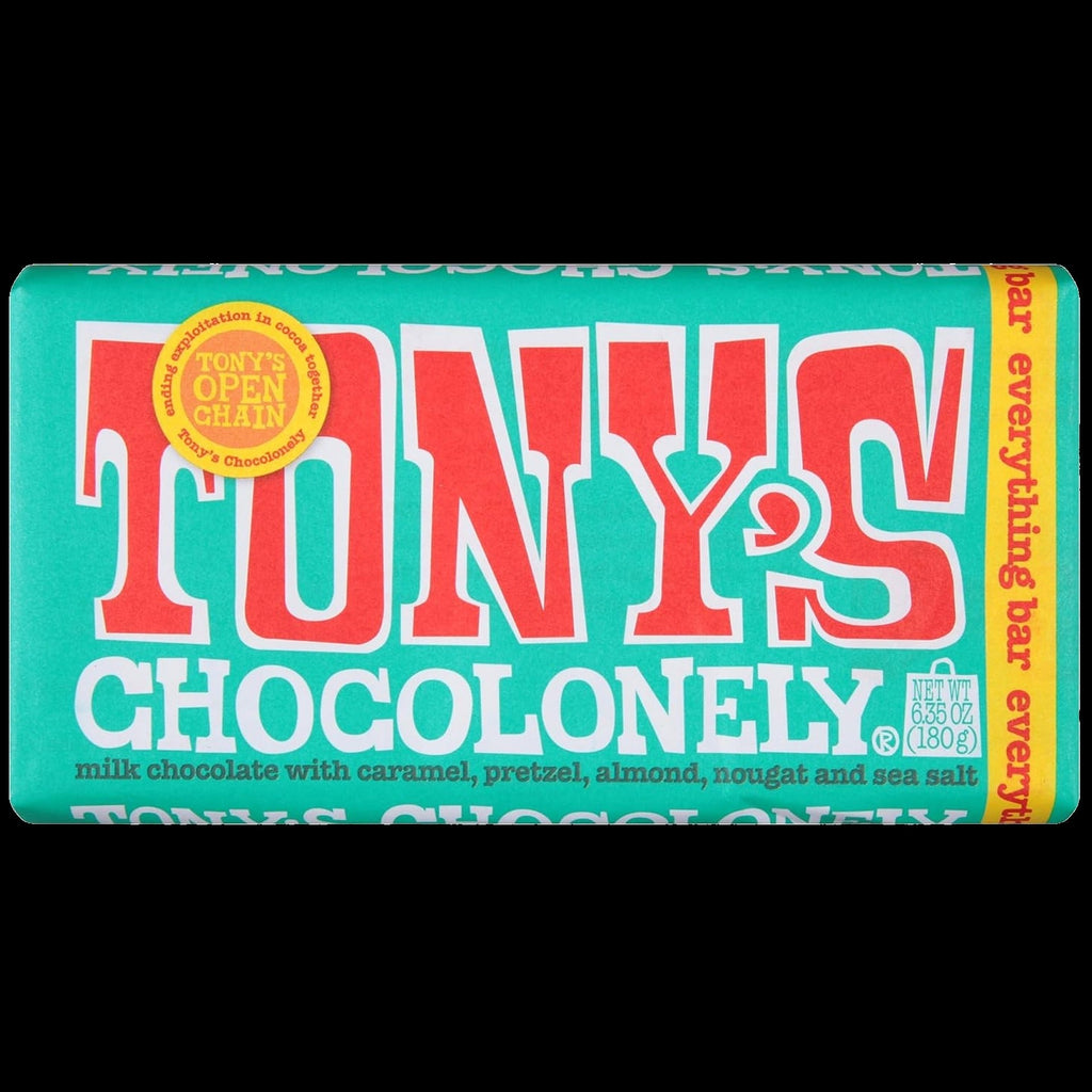 Caramel, Almond, Nougat, Pretzel & Sea Salt Milk Chocolate Everything Bar