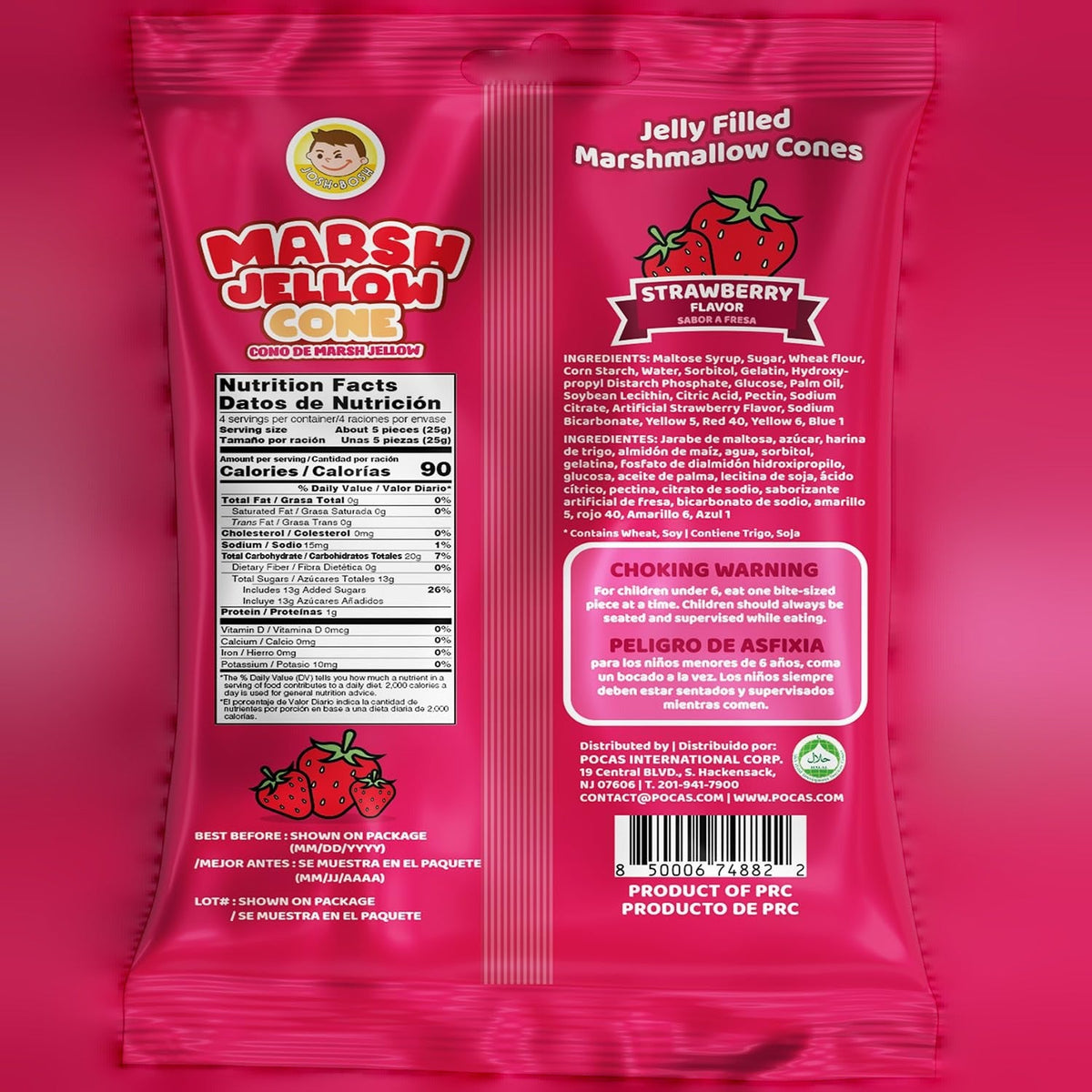 Marsh Jellow Cone - Strawberry