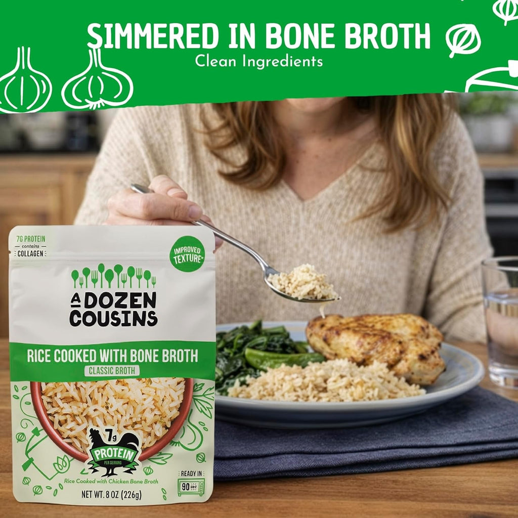 RTE Rice Cooked in Bone Broth Classic (6 Pack)