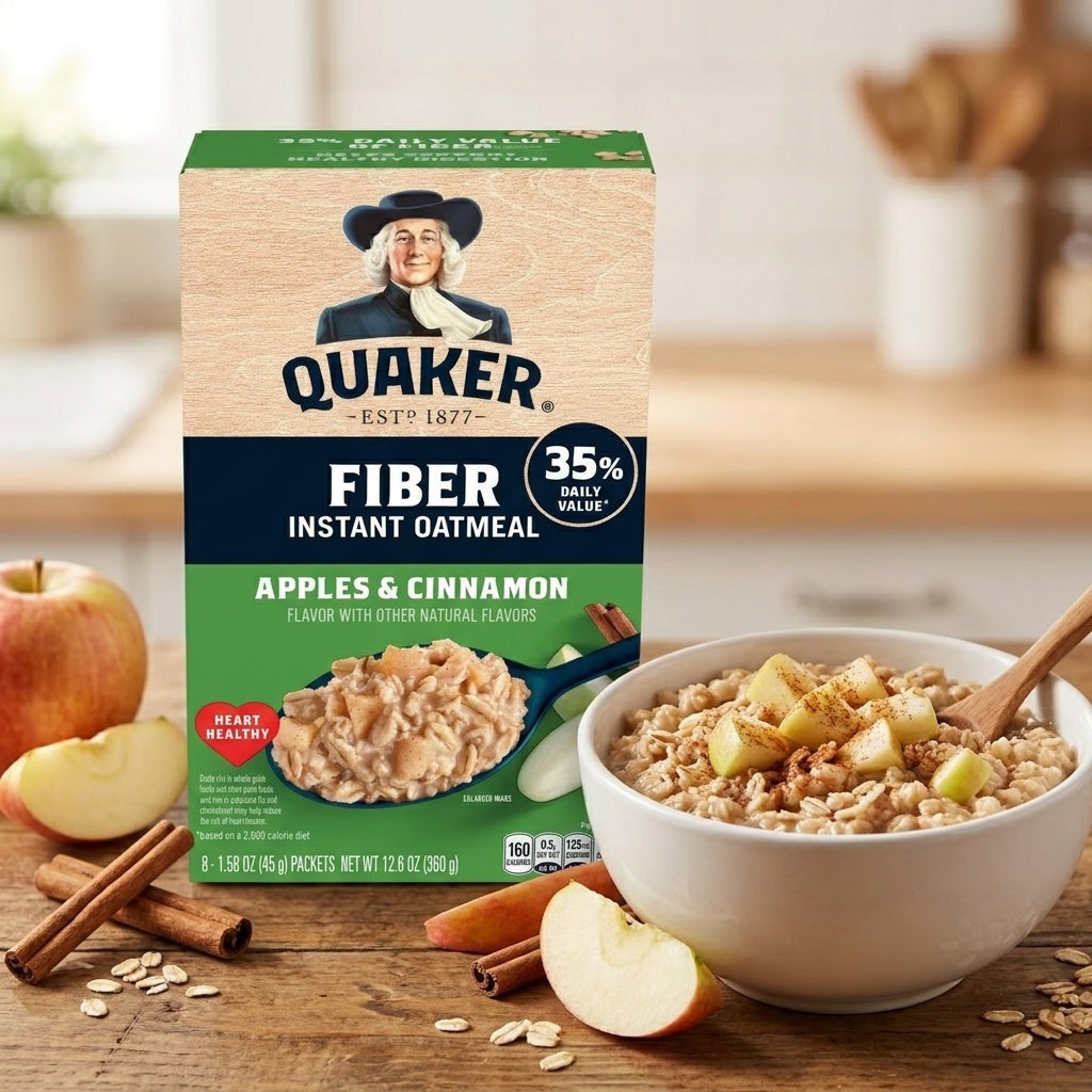 Instant Oatmeal High Fiber - Apple & Cinnamon (8 CT)