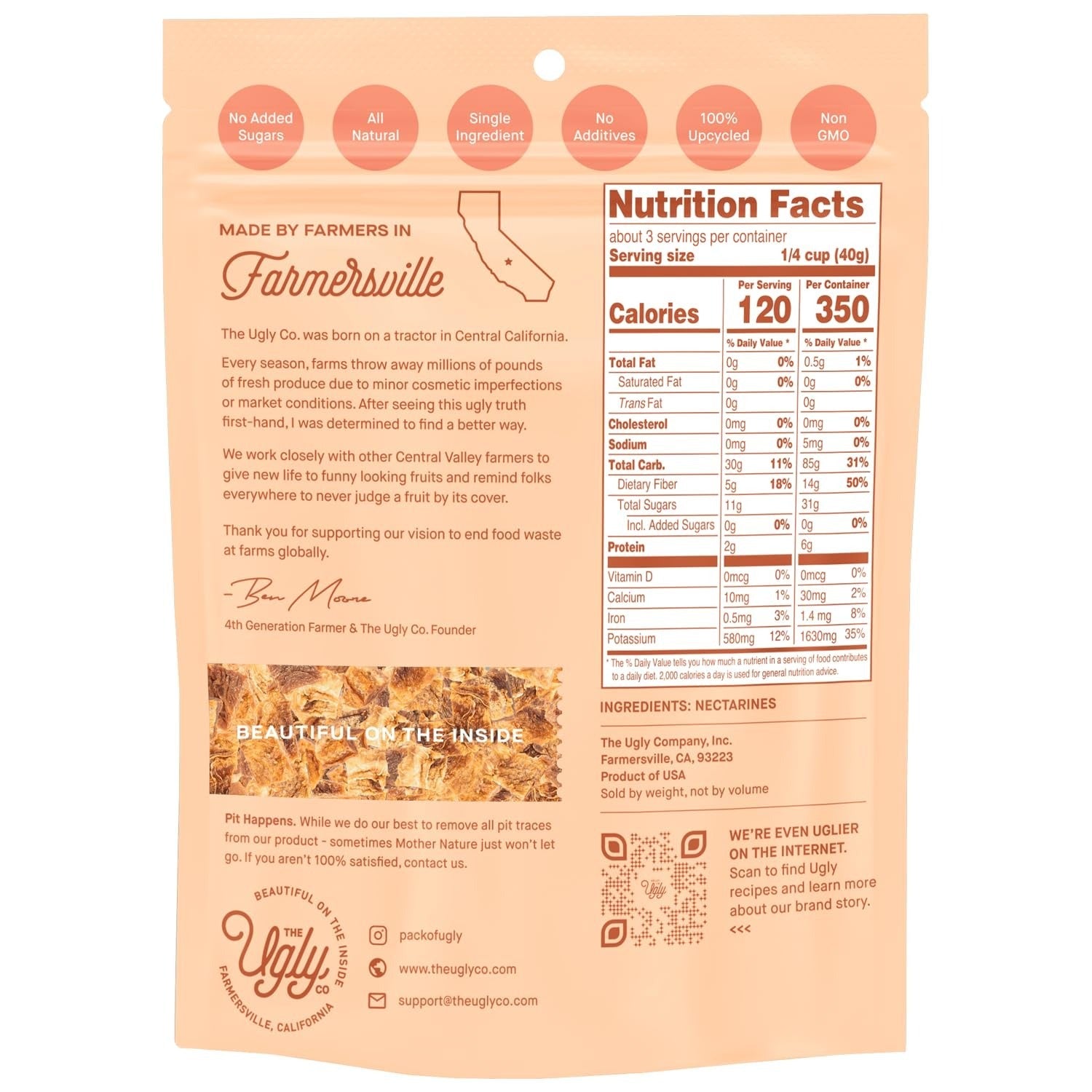 Dried Fruit - Diced Nectarines