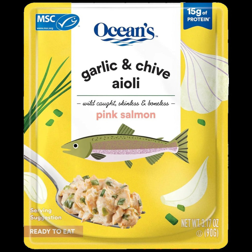 Salmon with Garlic and Chive Aioli (24 Pack)