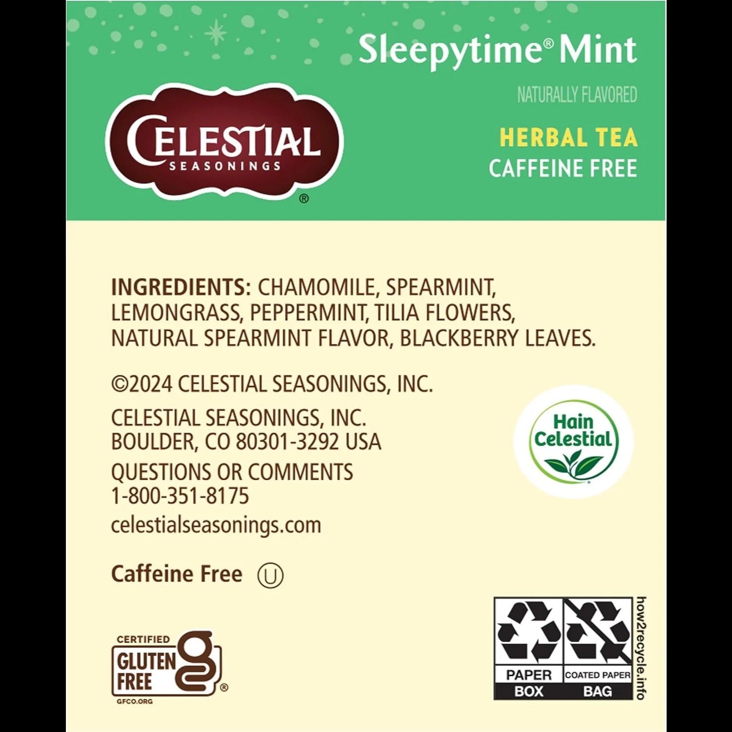 Sleepytime Mint Herbal Tea (20 CT)