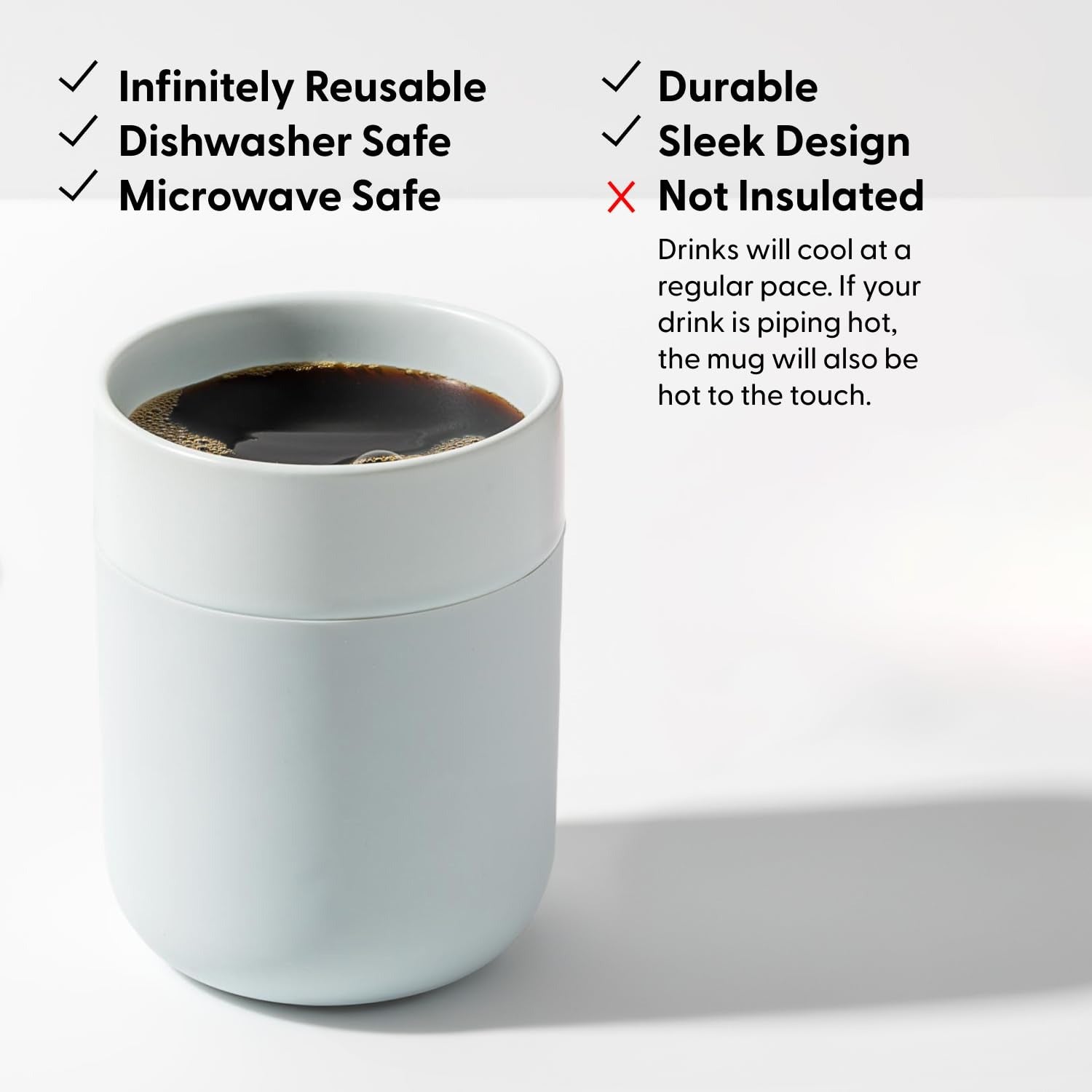 12oz Travel Coffee Mug with Protective Silicone Sleeve - Blush