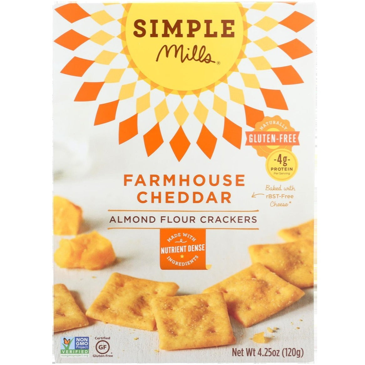 Farmhouse Cheddar Almond Flour Crackers