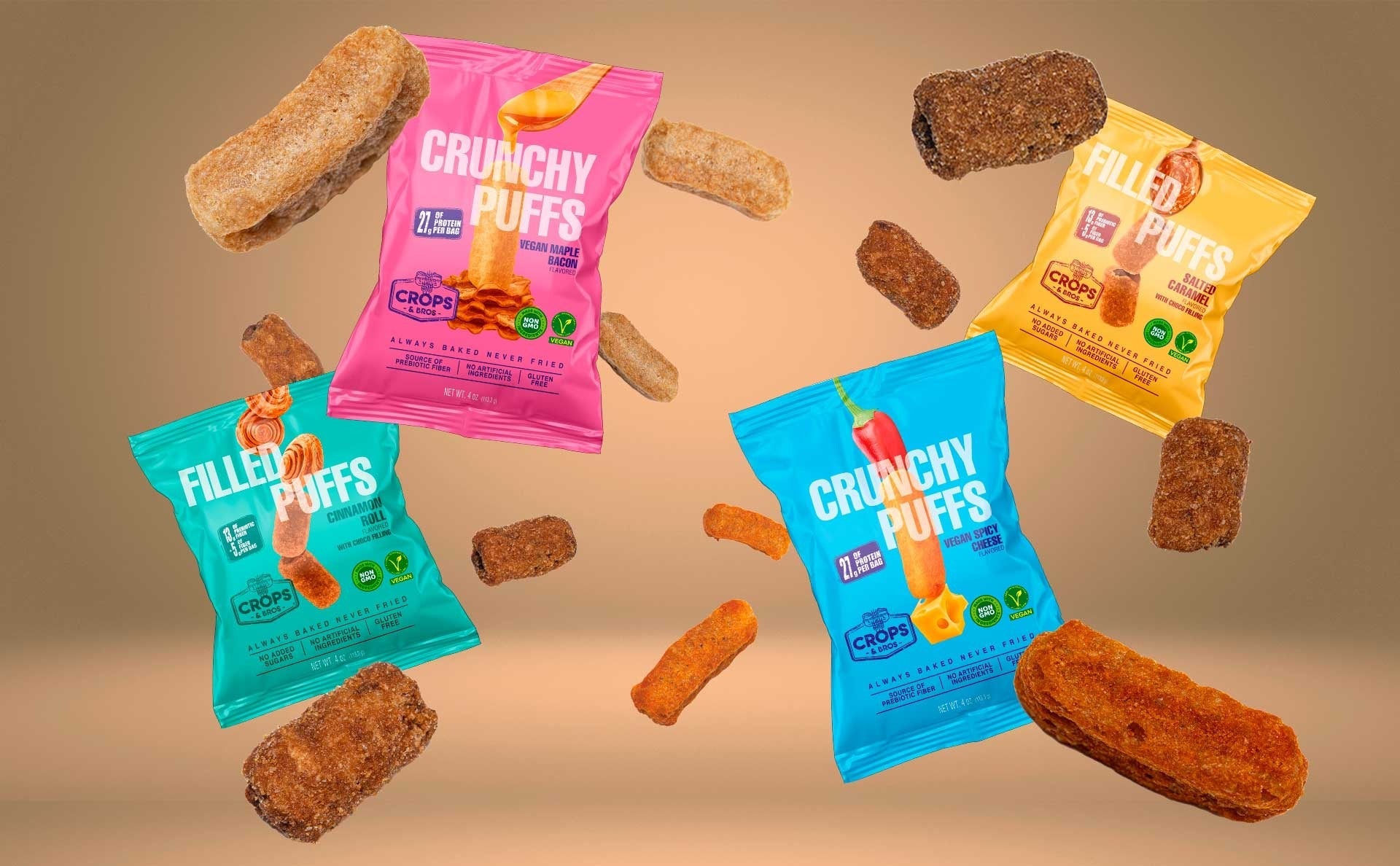 Spicy Cheese Crunchy Puffs