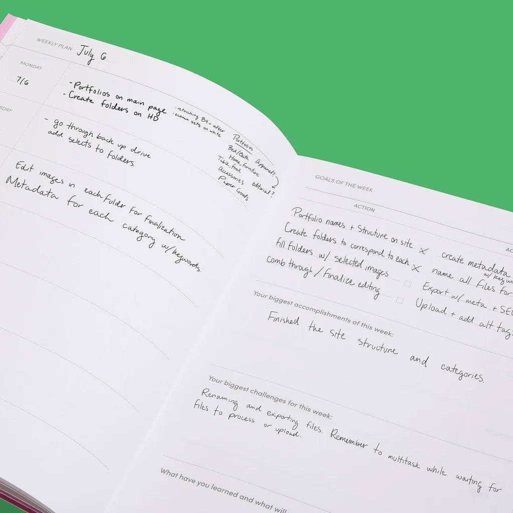 Quarterly Planner - Lime