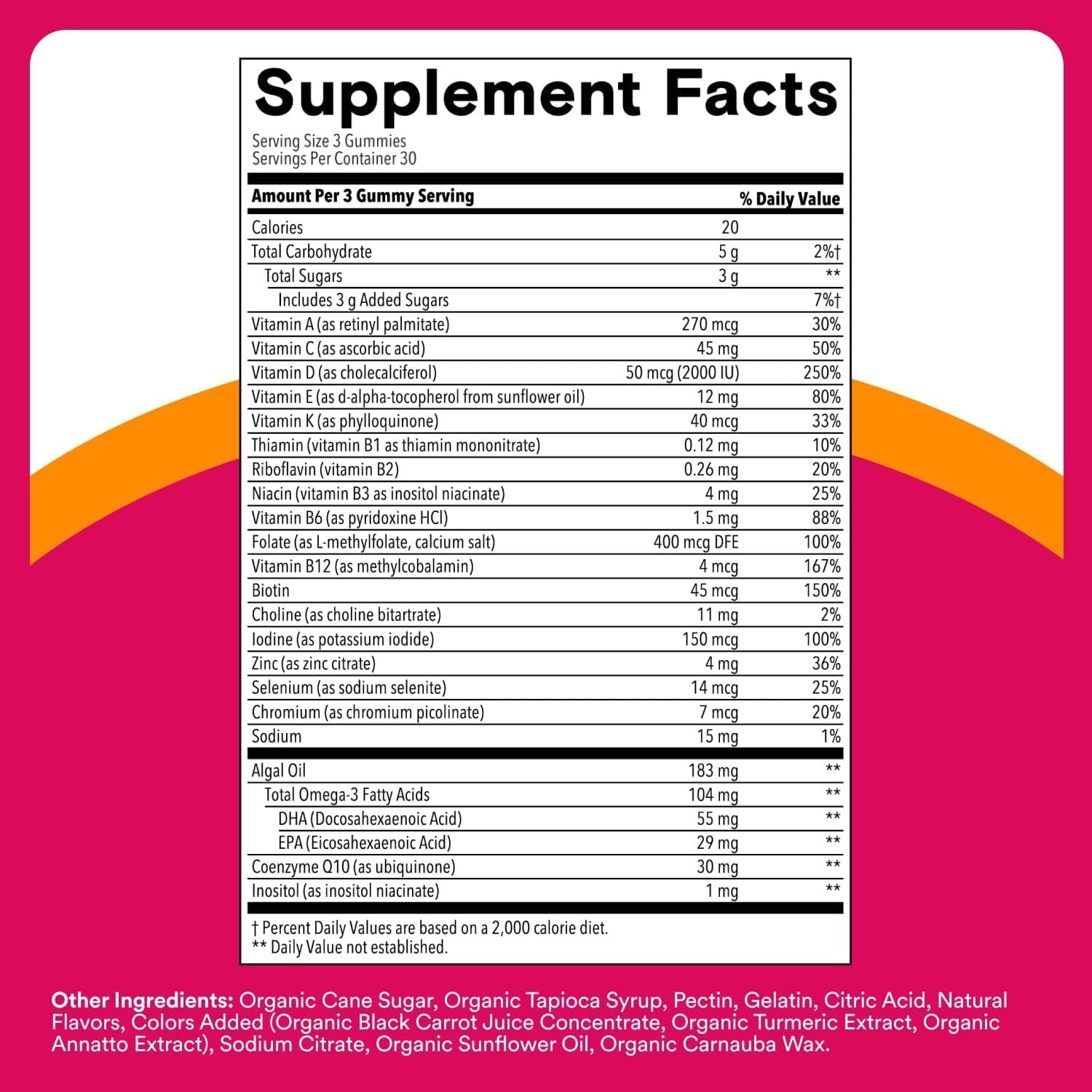 Women's Plus Multivitamin & Omegas Gummies with Vitamins C, D3, B12 & Zinc (90 CT)