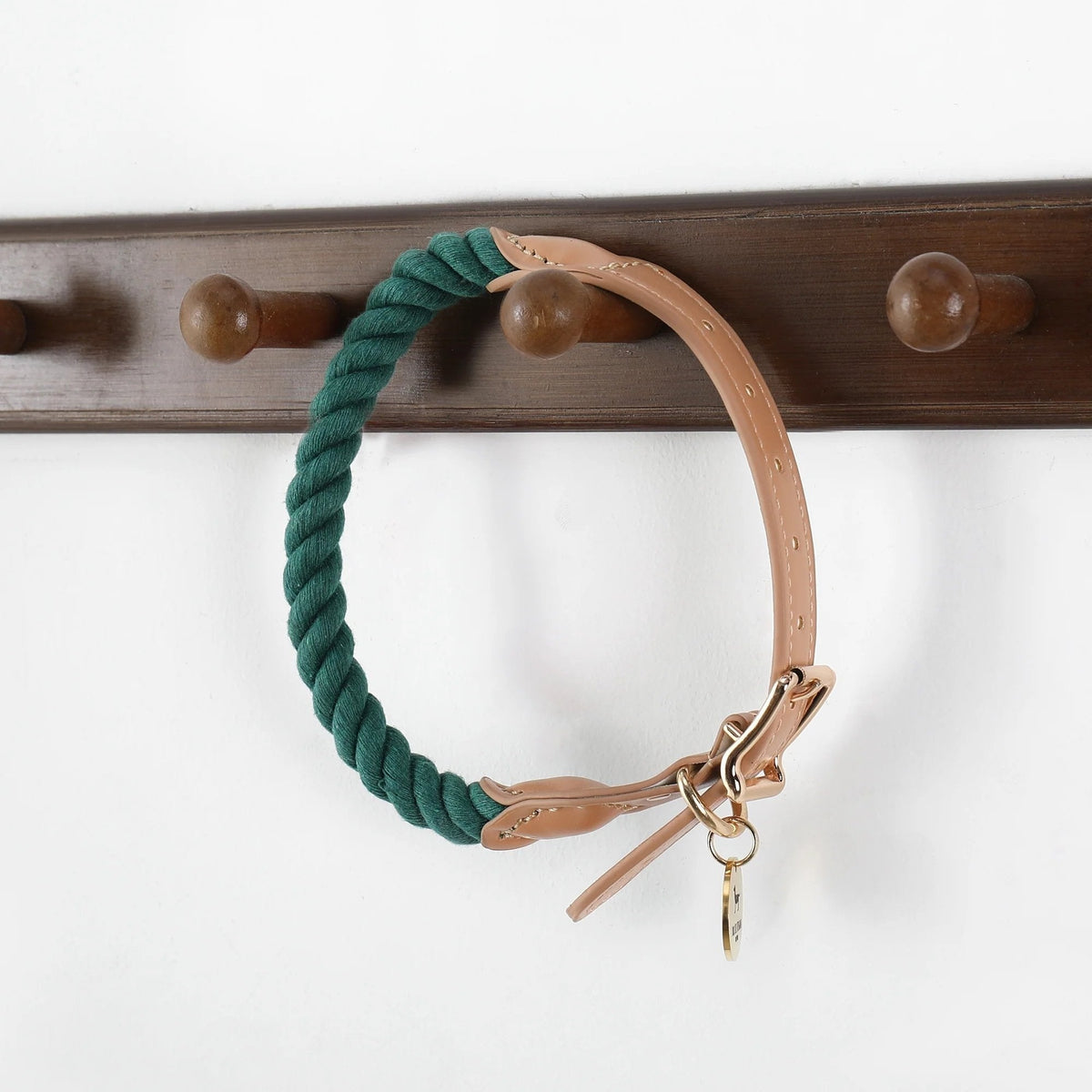 Wander Rope Dog Collar, Green (Medium)