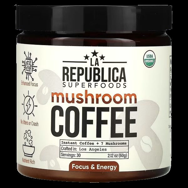 Instant Mushroom Coffee with 7 Superfood Mushrooms