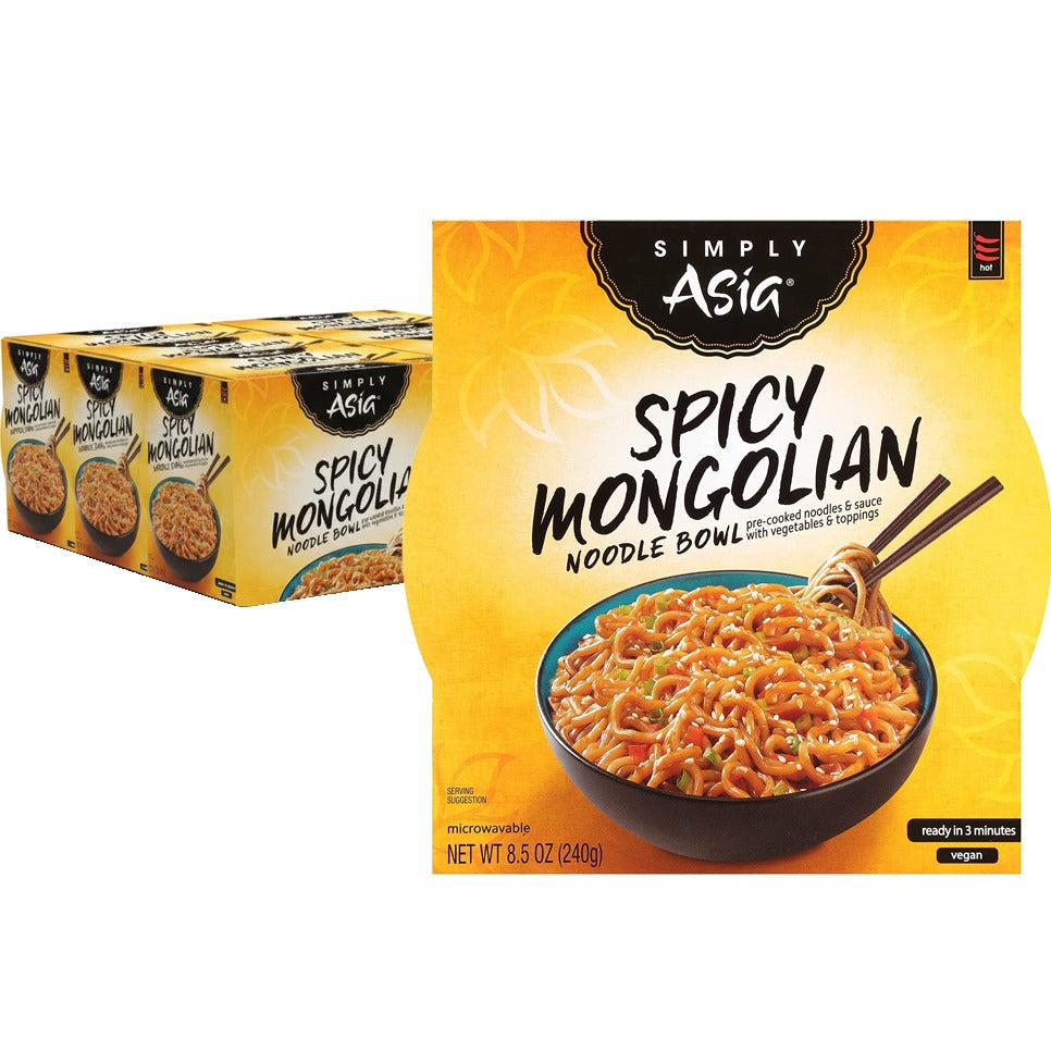 Spicy Mongolian Noodle Bowl (6 Pack)