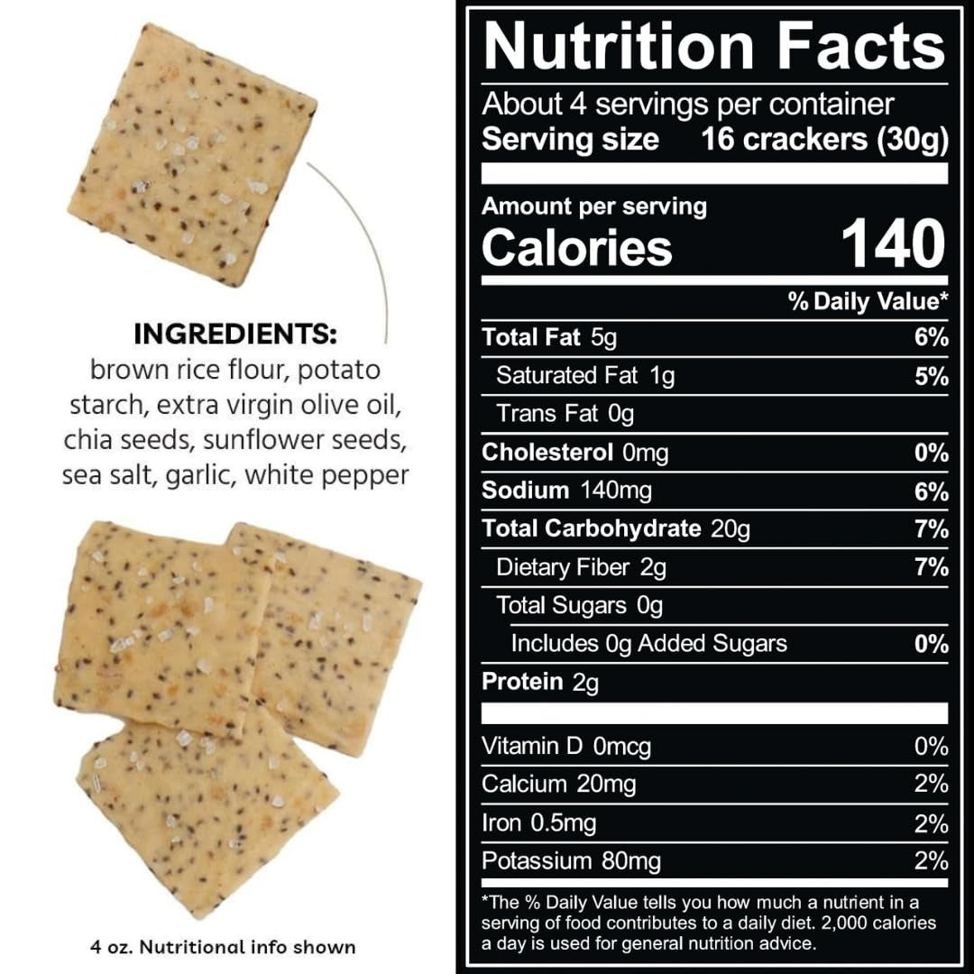 Sea Salt Chia Thin Crackers