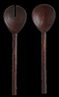 Salad Servers Set - Dark Brown