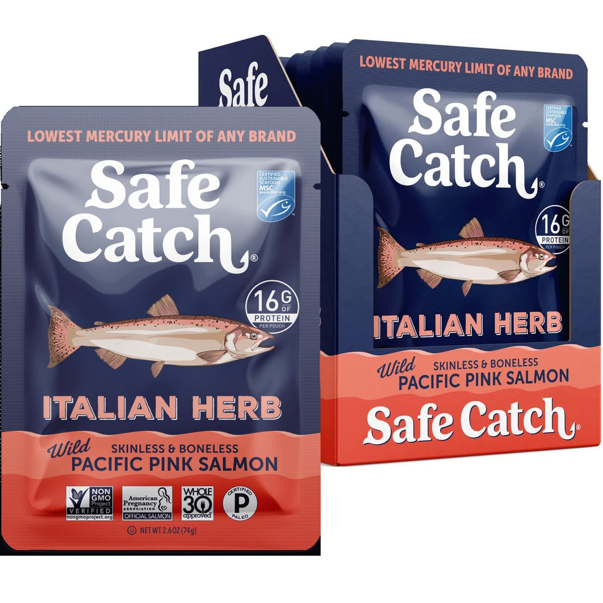 Wild Alaska Pink Salmon - Italan Herb (12 CT)