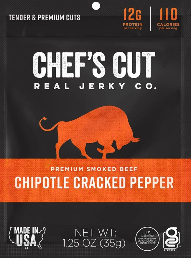 Chipotle Cracked Pepper Beef Jerky (12 Pack)