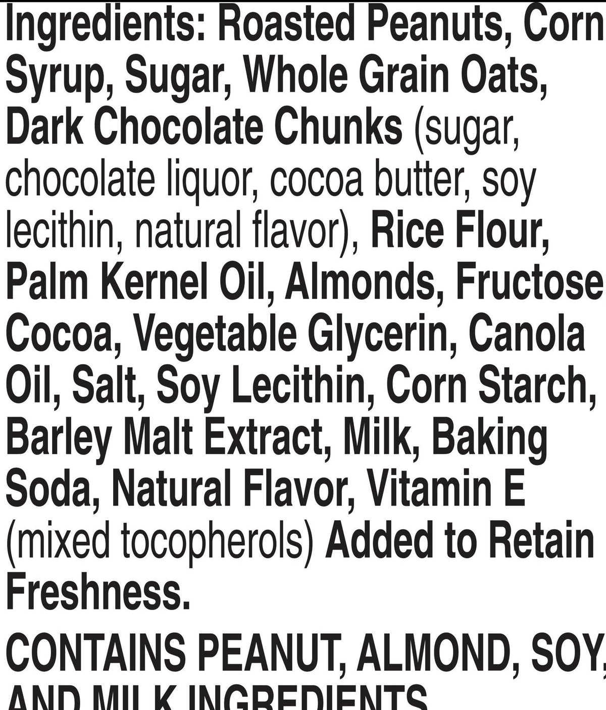 Sweet & Salty Dark Chocolate Peanut Almond Granola Bar (6 CT)