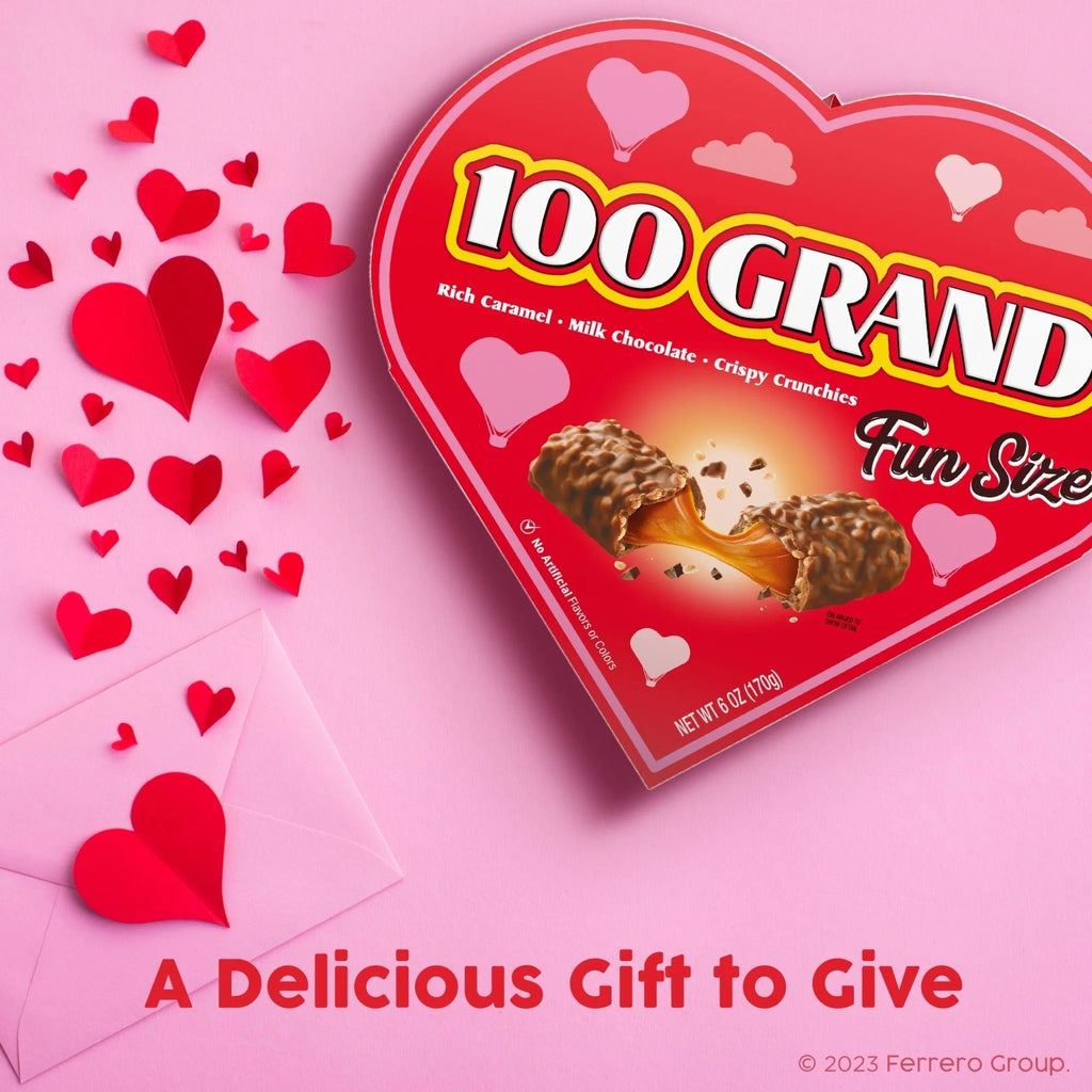 Crispy Milk Chocolate with Caramel - Heart Box