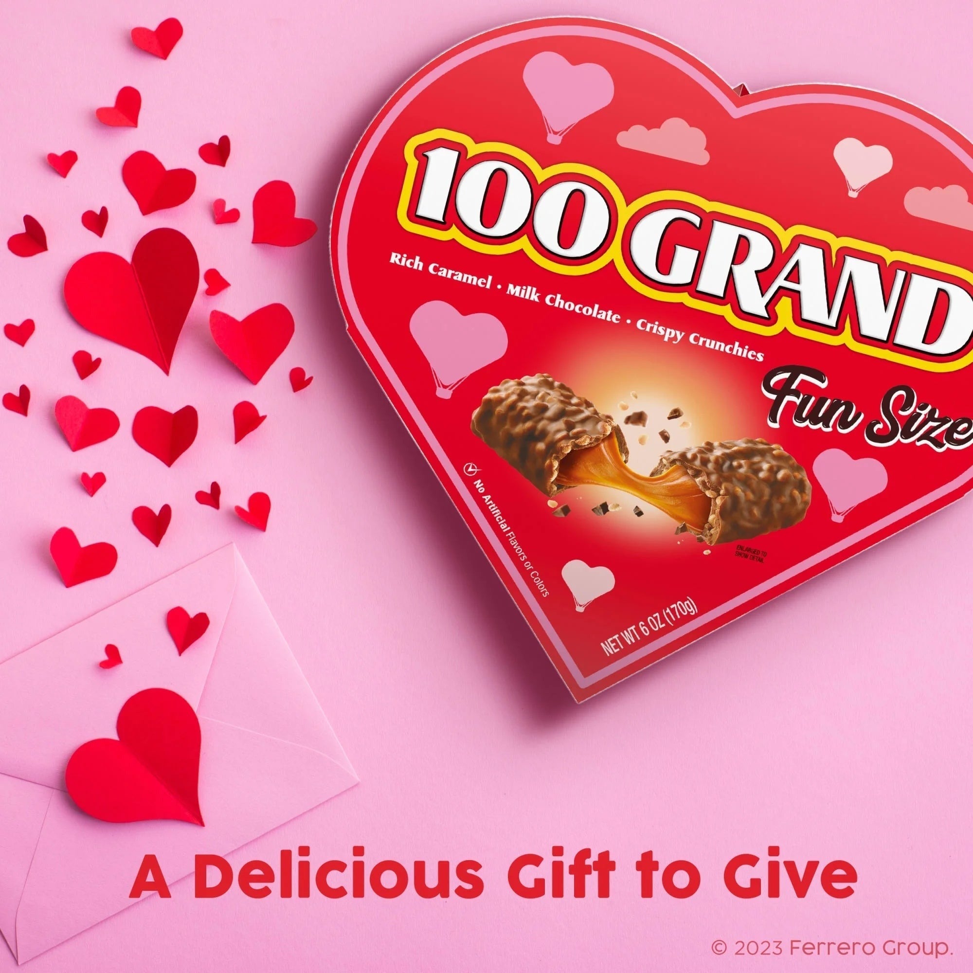 Crispy Milk Chocolate with Caramel - Heart Box