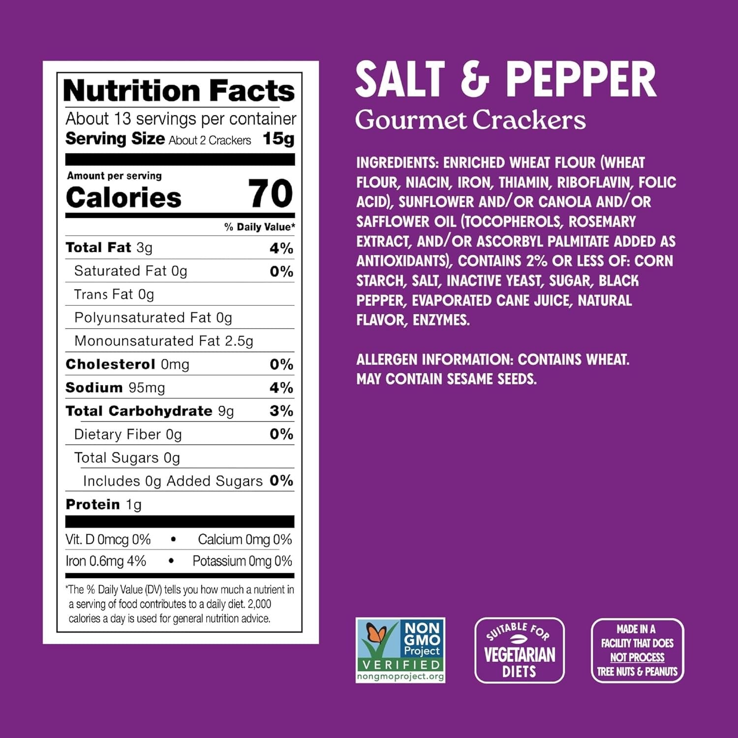 Salt & Pepper Gourmet Cracker