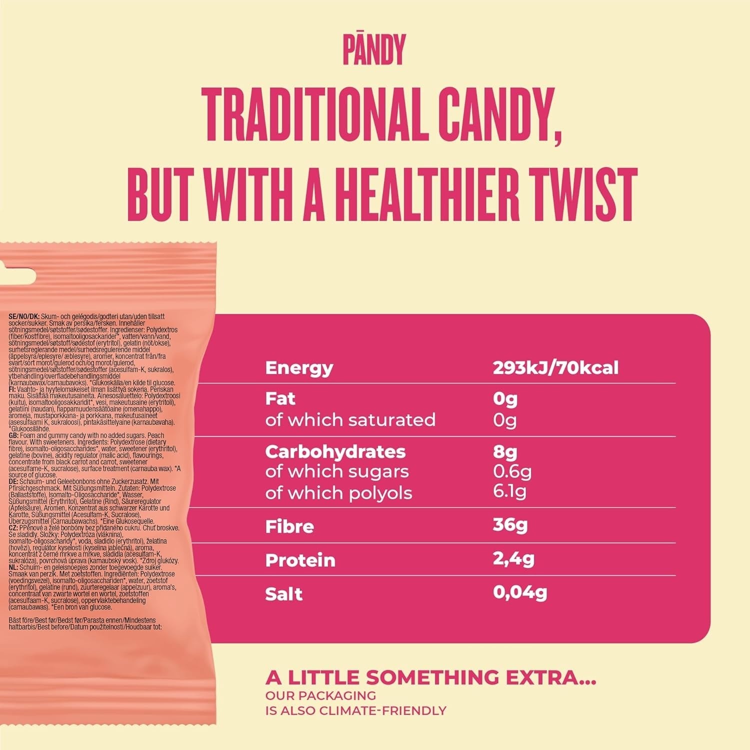 Peach Rings Swedish Candy (14 Pack)