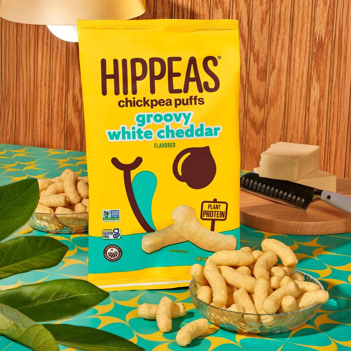 White Cheddar Chickpea Puffs