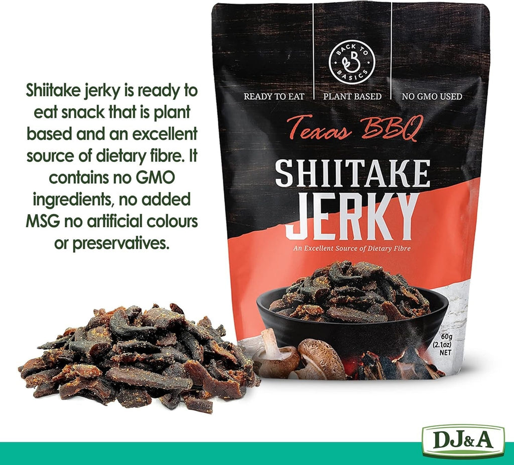 Shiitake Jerky Texas BBQ (12 Pack)